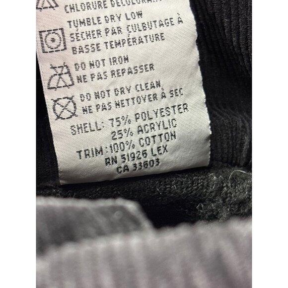 Hard Rock Cafe Chicago Mens Black Fleece Pullover Sweatshirt Size X-Large Snaps - Picture 7 of 7